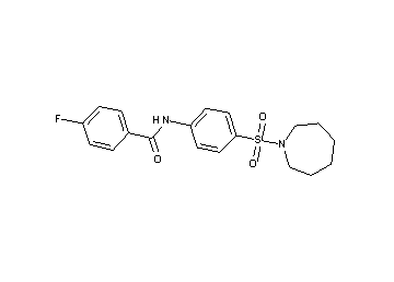 N-[4-(1-azepanylsulfonyl)phenyl]-4-fluorobenzamide