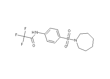 N-[4-(1-azepanylsulfonyl)phenyl]-2,2,2-trifluoroacetamide
