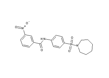 N-[4-(1-azepanylsulfonyl)phenyl]-3-nitrobenzamide - Click Image to Close