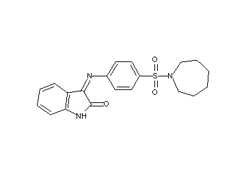 3-{[4-(1-azepanylsulfonyl)phenyl]imino}-1,3-dihydro-2H-indol-2-one - Click Image to Close