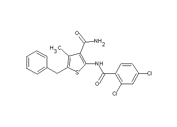 5-benzyl-2-[(2,4-dichlorobenzoyl)amino]-4-methyl-3-thiophenecarboxamide