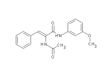 2-(acetylamino)-N-(3-methoxyphenyl)-3-phenylacrylamide
