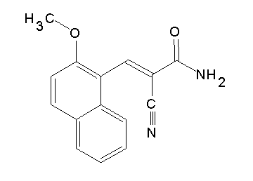 2-cyano-3-(2-methoxy-1-naphthyl)acrylamide