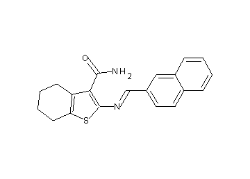 2-[(2-naphthylmethylene)amino]-4,5,6,7-tetrahydro-1-benzothiophene-3-carboxamide