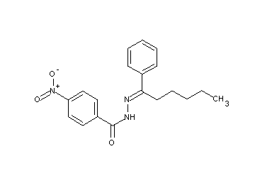 4-nitro-N'-(1-phenylhexylidene)benzohydrazide
