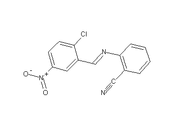 2-[(2-chloro-5-nitrobenzylidene)amino]benzonitrile