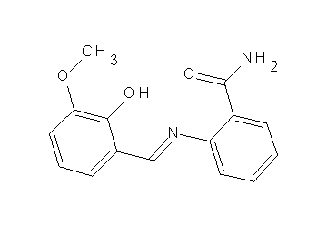 2-[(2-hydroxy-3-methoxybenzylidene)amino]benzamide
