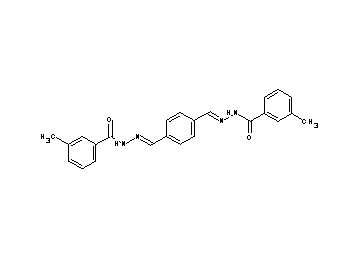 N',N''-[1,4-phenylenedi(methylylidene)]bis(3-methylbenzohydrazide)