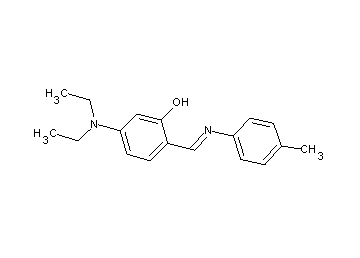 5-(diethylamino)-2-{[(4-methylphenyl)imino]methyl}phenol