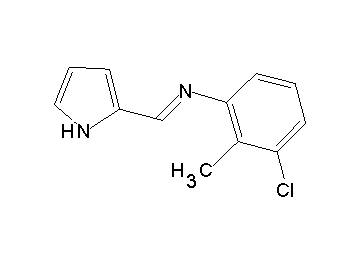 (3-chloro-2-methylphenyl)(1H-pyrrol-2-ylmethylene)amine (3-chloro-2-methylphenyl)(1H-pyrrol-2-ylmethylene)amine
