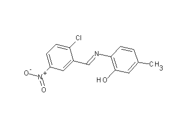 2-[(2-chloro-5-nitrobenzylidene)amino]-5-methylphenol