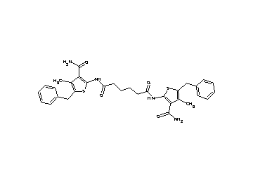 N,N'-bis[3-(aminocarbonyl)-5-benzyl-4-methyl-2-thienyl]hexanediamide