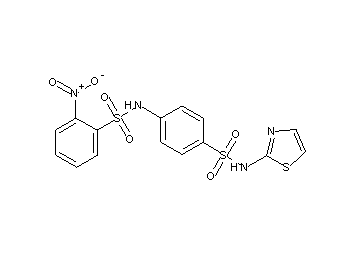 2-nitro-N-{4-[(1,3-thiazol-2-ylamino)sulfonyl]phenyl}benzenesulfonamide