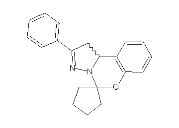 2'-phenyl-1',10b'-dihydrospiro[cyclopentane-1,5'-pyrazolo[1,5-c][1,3]benzoxazine]