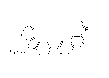 N-[(9-ethyl-9H-carbazol-3-yl)methylene]-2-methoxy-5-nitroaniline