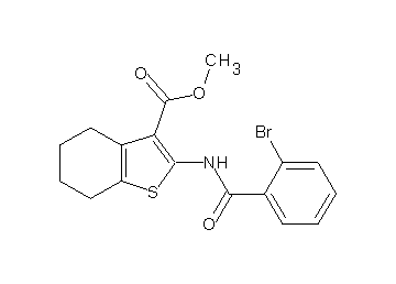 methyl 2-[(2-bromobenzoyl)amino]-4,5,6,7-tetrahydro-1-benzothiophene-3-carboxylate - Click Image to Close