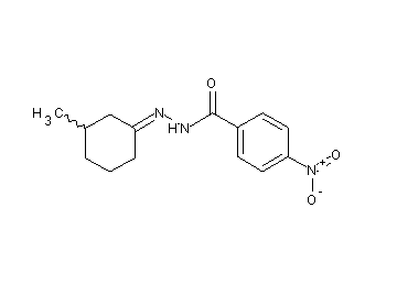 N'-(3-methylcyclohexylidene)-4-nitrobenzohydrazide