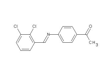 1-{4-[(2,3-dichlorobenzylidene)amino]phenyl}ethanone