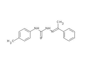 1-phenylethanone N-(4-methylphenyl)thiosemicarbazone