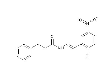 N'-(2-chloro-5-nitrobenzylidene)-3-phenylpropanohydrazide - Click Image to Close