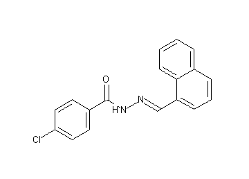 4-chloro-N'-(1-naphthylmethylene)benzohydrazide