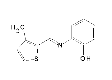 2-{[(3-methyl-2-thienyl)methylene]amino}phenol