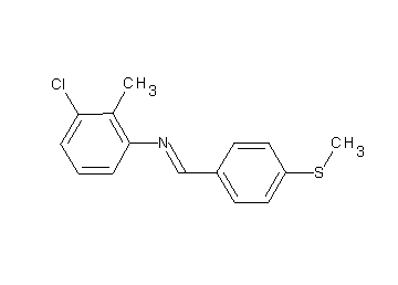 (3-chloro-2-methylphenyl)[4-(methylsulfanyl)benzylidene]amine