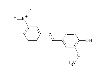 2-methoxy-4-{[(3-nitrophenyl)imino]methyl}phenol