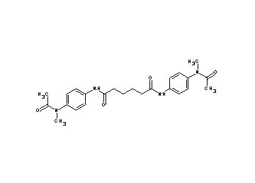 N,N'-bis{4-[acetyl(methyl)amino]phenyl}hexanediamide