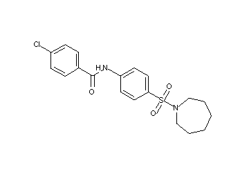 N-[4-(1-azepanylsulfonyl)phenyl]-4-chlorobenzamide