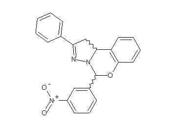 5-(3-nitrophenyl)-2-phenyl-1,10b-dihydropyrazolo[1,5-c][1,3]benzoxazine