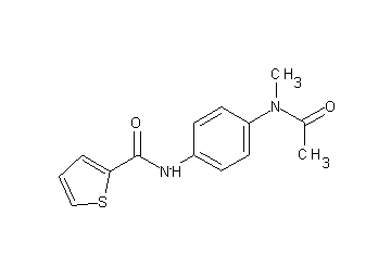 N-{4-[acetyl(methyl)amino]phenyl}-2-thiophenecarboxamide