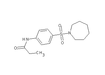 N-[4-(1-azepanylsulfonyl)phenyl]propanamide