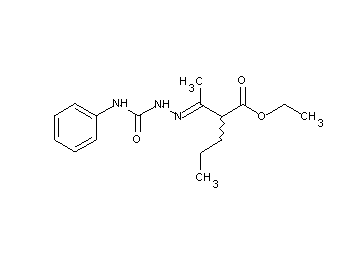ethyl 2-[N-(anilinocarbonyl)ethanehydrazonoyl]pentanoate