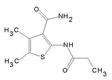 4,5-dimethyl-2-(propionylamino)-3-thiophenecarboxamide