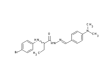 2-[(4-bromophenyl)amino]-N'-[4-(dimethylamino)benzylidene]butanohydrazide (non-preferred name)