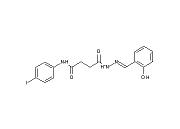 4-[2-(2-hydroxybenzylidene)hydrazino]-N-(4-iodophenyl)-4-oxobutanamide