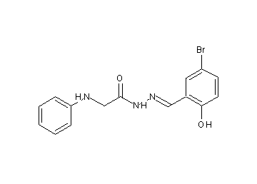 2-anilino-N'-(5-bromo-2-hydroxybenzylidene)acetohydrazide (non-preferred name)