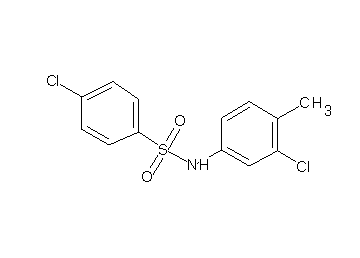 4-chloro-N-(3-chloro-4-methylphenyl)benzenesulfonamide