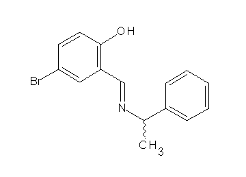 4-bromo-2-{[(1-phenylethyl)imino]methyl}phenol - Click Image to Close