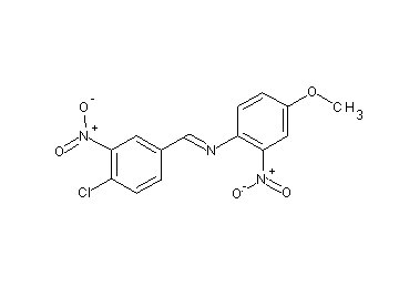 N-(4-chloro-3-nitrobenzylidene)-4-methoxy-2-nitroaniline - Click Image to Close