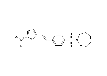 4-(1-azepanylsulfonyl)-N-[(5-nitro-2-thienyl)methylene]aniline