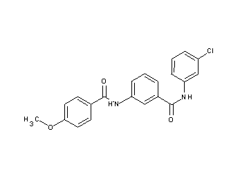 N-(3-chlorophenyl)-3-[(4-methoxybenzoyl)amino]benzamide