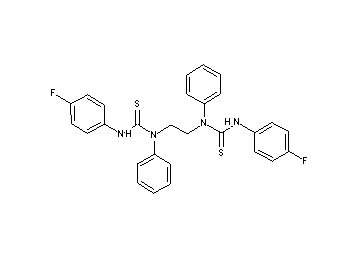 N,N''-1,2-ethanediylbis[N'-(4-fluorophenyl)-N-phenyl(thiourea)]