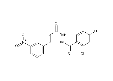 2,4-dichloro-N'-[3-(3-nitrophenyl)acryloyl]benzohydrazide