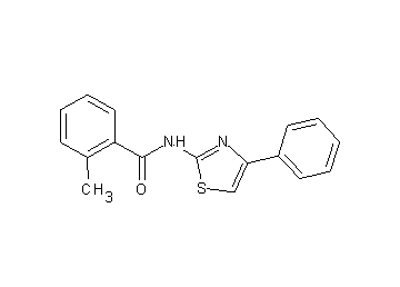2-methyl-N-(4-phenyl-1,3-thiazol-2-yl)benzamide