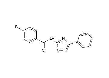 4-fluoro-N-(4-phenyl-1,3-thiazol-2-yl)benzamide