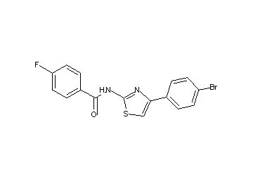 N-[4-(4-bromophenyl)-1,3-thiazol-2-yl]-4-fluorobenzamide