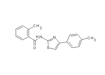 2-methyl-N-[4-(4-methylphenyl)-1,3-thiazol-2-yl]benzamide