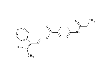 N-[4-({2-[(2-methyl-1H-indol-3-yl)methylene]hydrazino}carbonyl)phenyl]propanamide